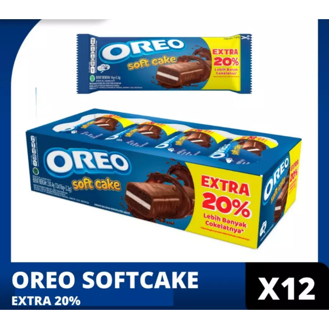 

OREO SOFT CAKE BOLU 1 BOX ISI 12 / Extra 20%