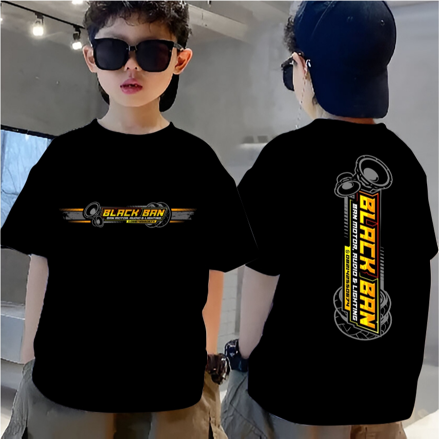 Kaos baju anak BLACKBAN Audio team sotok Team Bledosan bahan katun adem