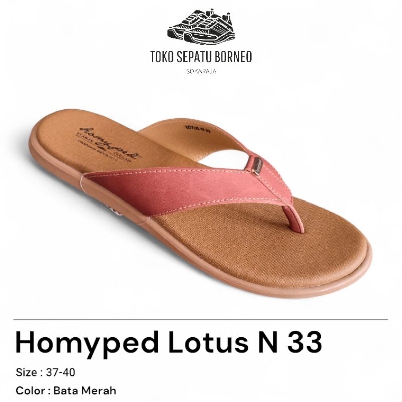 SANDAL CASUAL HOMY PED WANITA LOTUS N 33