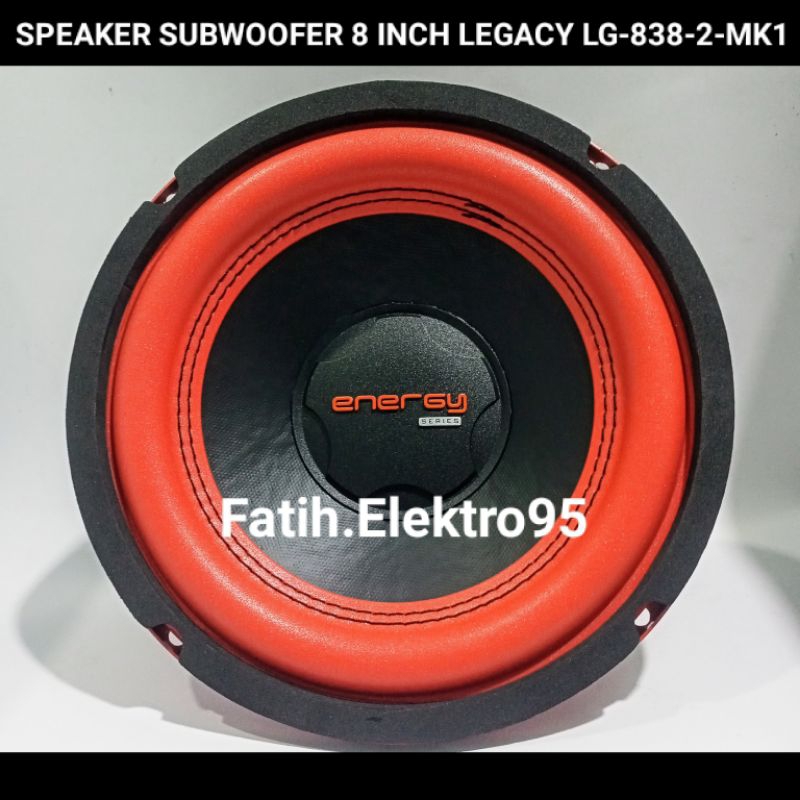 Speaker Subwoofer 8" Inch Legacy Energy Series LG 838 2 MK1 200 Watt