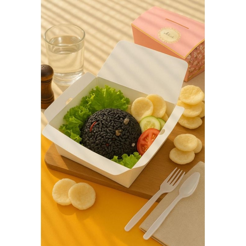 

Nasi Goreng cumi tinta hitam
