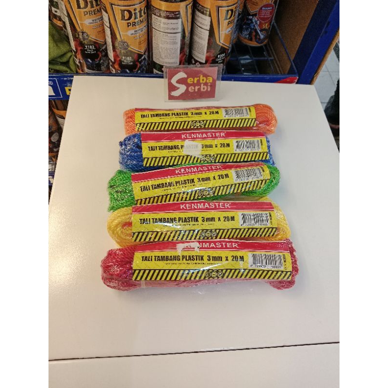 

-3MM WARNA TALI NYLON-Tali serbaguna 3mmx20mtr