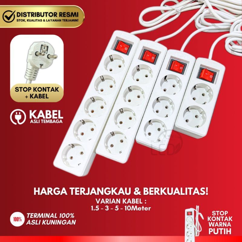 Colokan Listrik/ Stop Kontak Merk MYVO, MSP-N35 (Premium SNI)