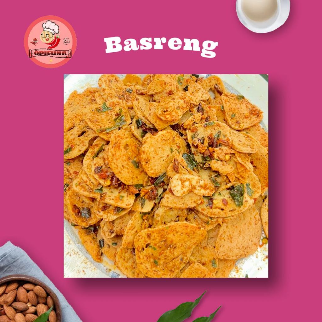

Basreng Keripik/Basreng Bulat/Basreng koin Pedas Daun Jeruk 1kg - Cemilan Pedas