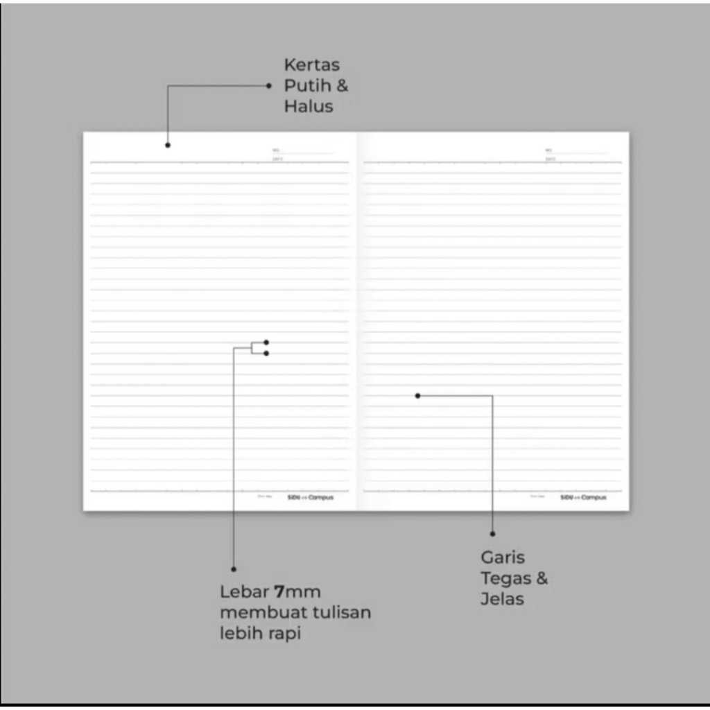 

Ay00! BUKU TULIS SIDU CAMPUS 50 LEMBAR TERMURAH GROSIR 1 PAK ( 5 BUKU )