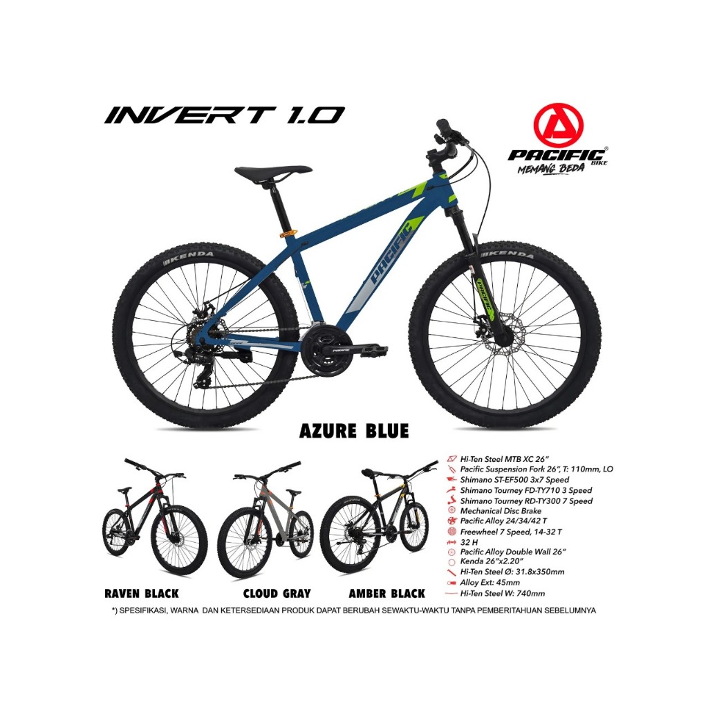 SEPEDA GUNUNG DEWASA / MTB 26" PACIFIC INVERT 1.0