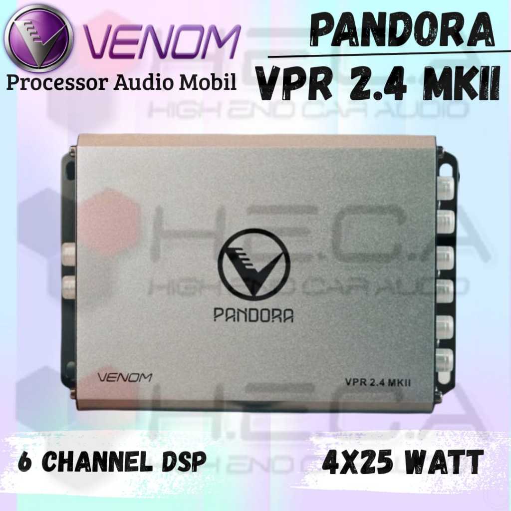Venom Pandora VPR-2.4 MKII Processor DSP 6 Channel Built-in Power Amplifier Prosesor VPR 2.4 MK2 Equ