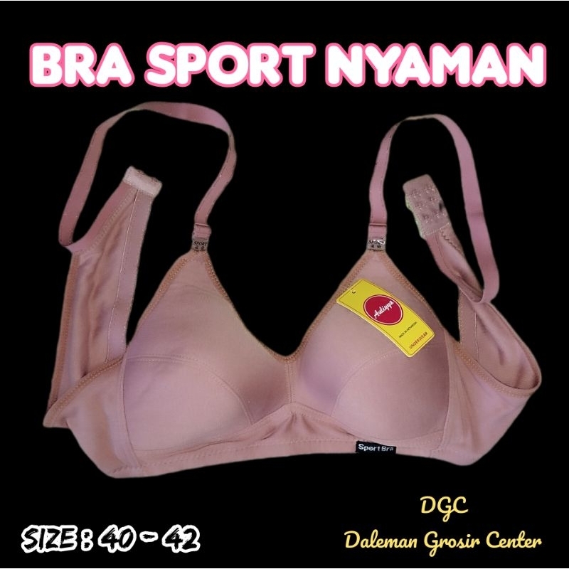Bra Sport BH Sport Bra Nyaman Tebal Tanpa Busa Size 40 42 Murah Berkualitas