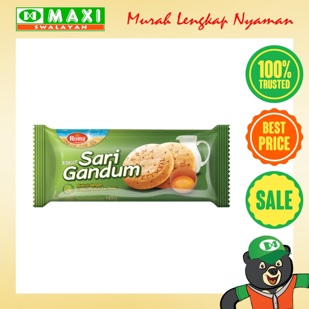 

Roma Sari Gandum 145gram.