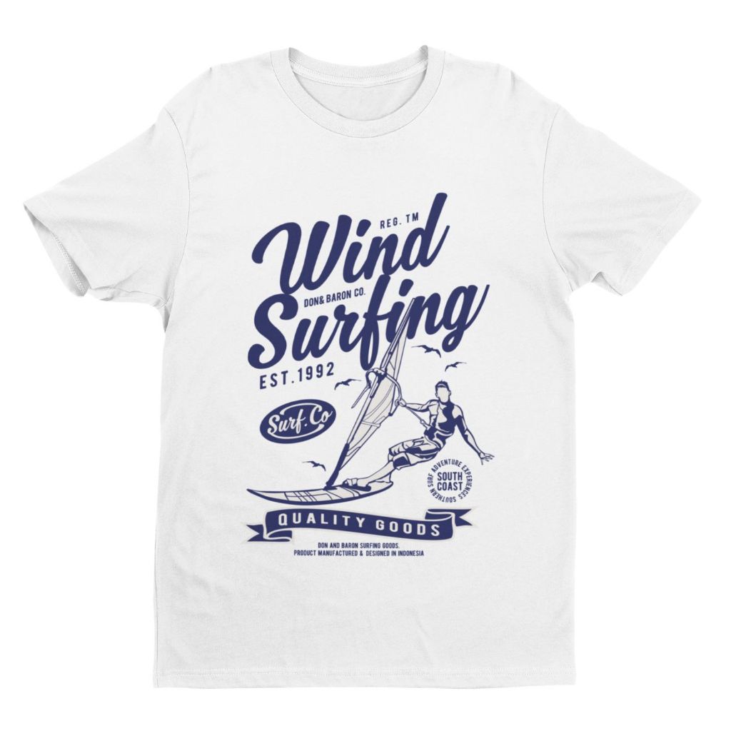 Kaos Retro Vintage Old Money Style Wind Surfing
