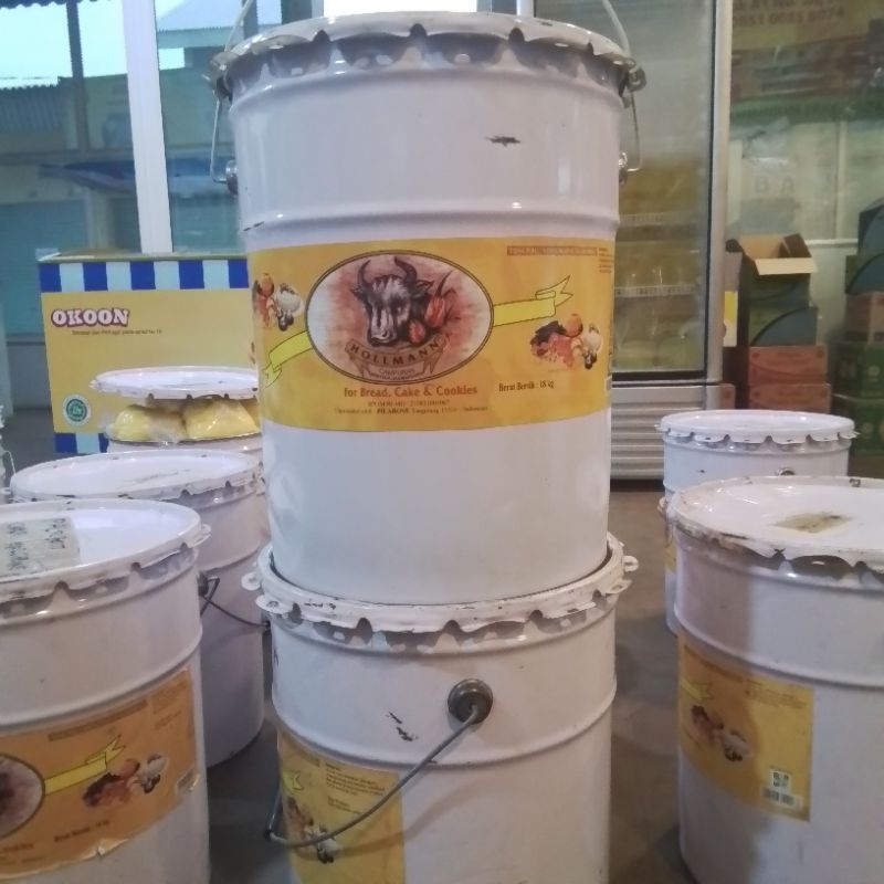 Ember Besi Bekas Margarin 18kg + Tutup Besi