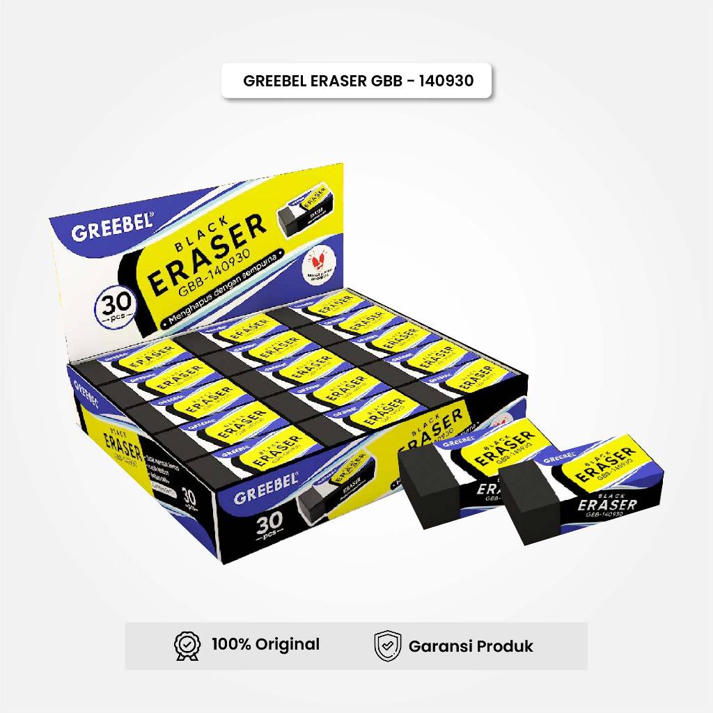 

GREEBEL Eraser Hapusan Pensil GBB -140930M (PCS) Penghapus Pencil