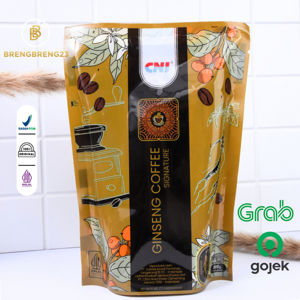 

CNI Ginseng Coffee Siganture Isi 10 Sachet | Kopi Gingseng ORI dari CNI