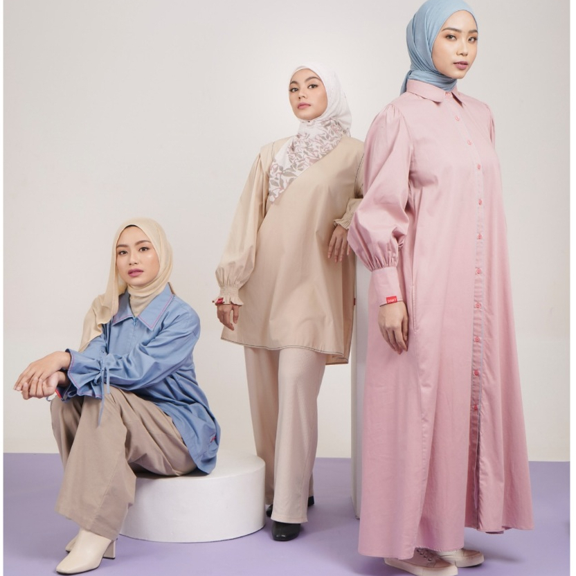 Dauky Gamis Tunik Terbaru Bahan Katun adem - Airy Cotton series