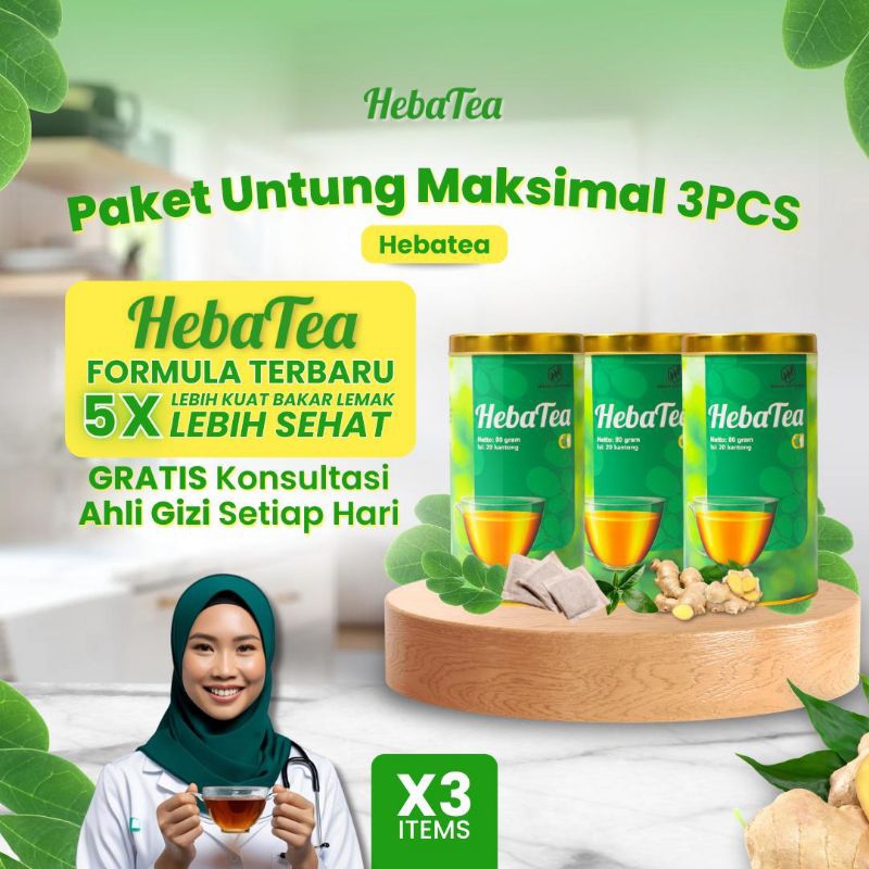

HebaTea - Teh Herbal GRATIS bimbingan ahli gizi Paket Untung Maksimal