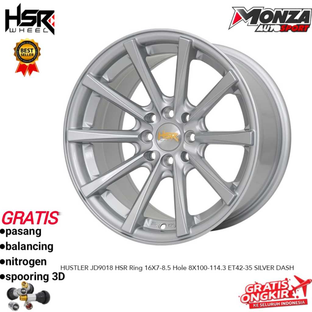 Velg mobil ring 16 vios,yaris,jazz,baleno,kijang,avanza,galant,livina dll Hsr Hustler