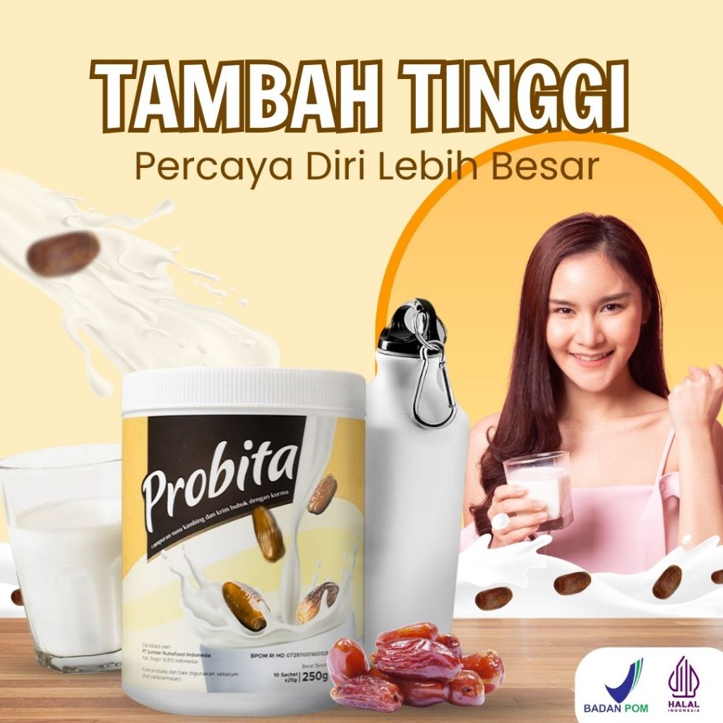 

PROBITA - Susu Kurma Peninggi Badan Untuk Remaja & Dewasa - 300 gr