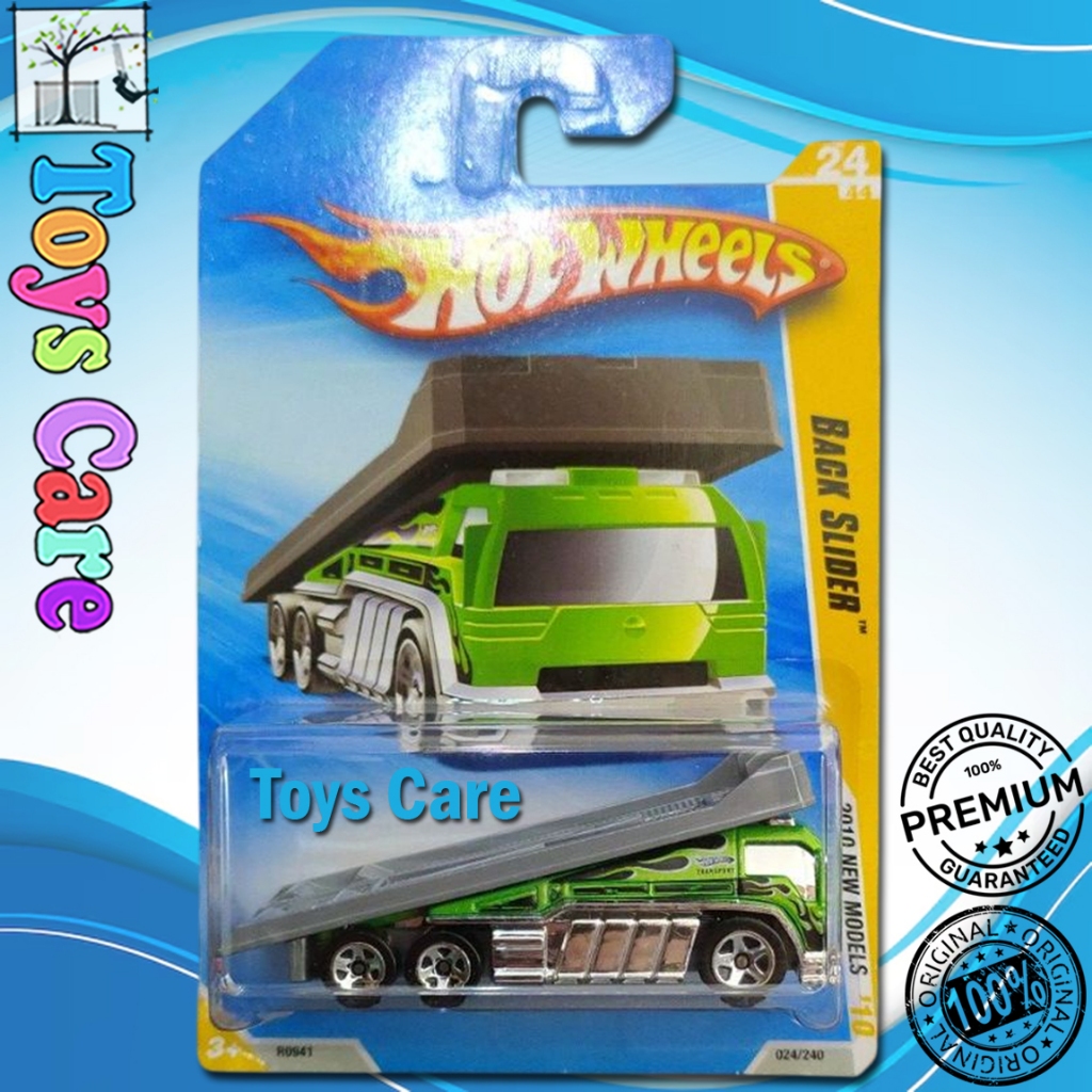 Hot Wheels Back Slider Hijau 2010 New Models Transporter
