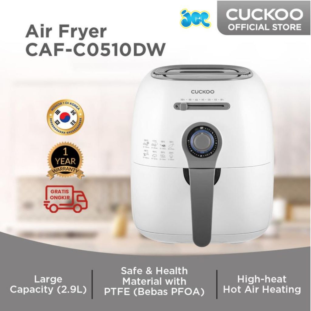 Jagemart - CUCKOO Air Fryer CAF-C0510DW Air Fryer