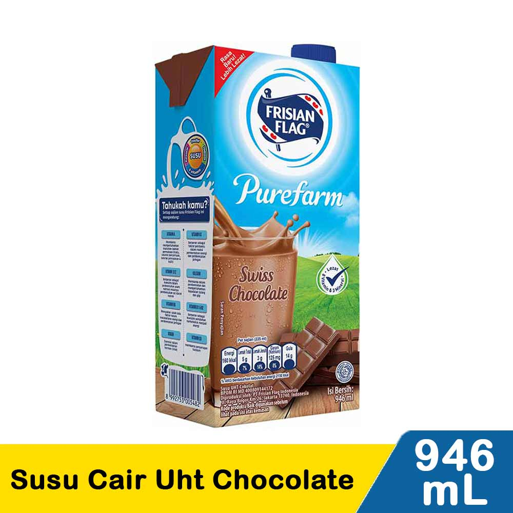 

FRISIAN FLAG SUSU CAIR UHT CHOCOLATE TPK 946mL