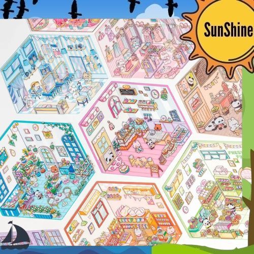 

Sticker 3D DIY Dekorasi Ruangan / Sticker Miniatur 3D SS0016