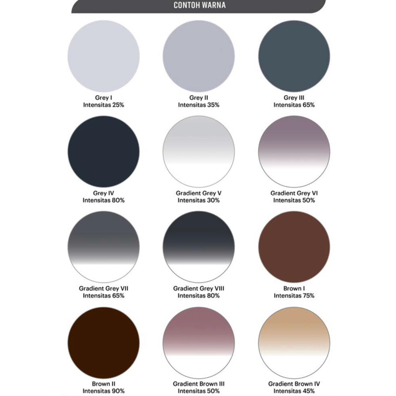 Lensa Warna Pemanent Minus/Plus/Cylinder Essilor Crizal rock