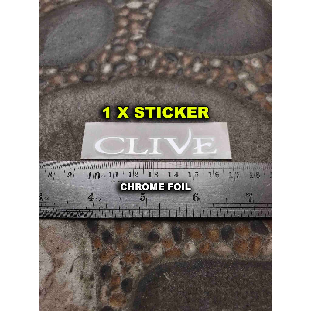 Clive Sticker Headstock Gitar Bass Custom Akustik Elektrik Klasik Folk Nylon Standard Series Limited