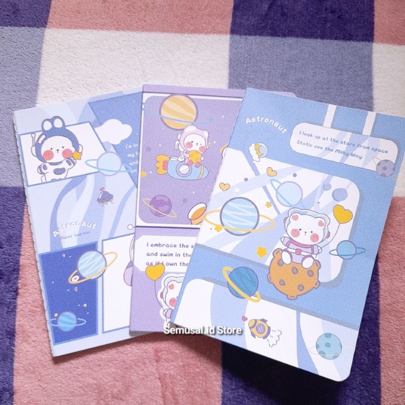 

Kawaii Notebook • Buku Tulis Astronot Lucu
