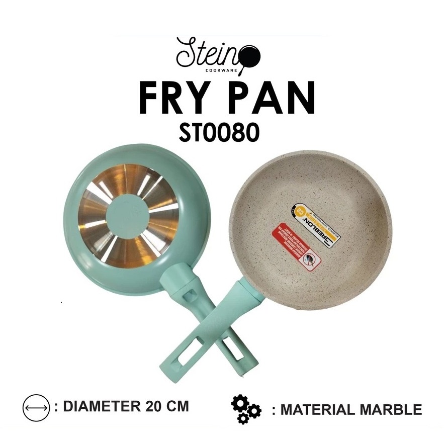 GRANITE PAN WAJAN GRANIT FRY FRYING PAN PENGGORENGAN KUALI ANTI LENGKET 20CM