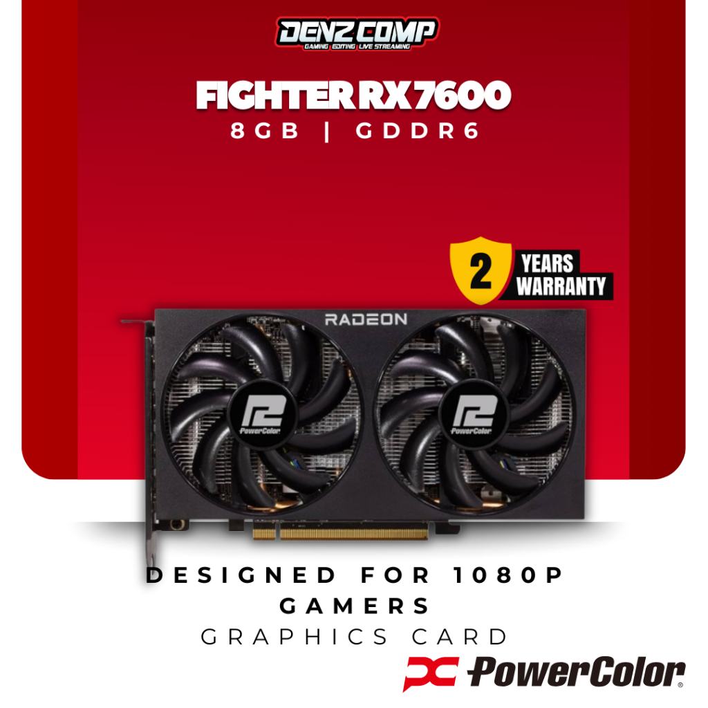 POWERCOLOR RADEON RX 7600 FIGHTER 8GB GDDR6