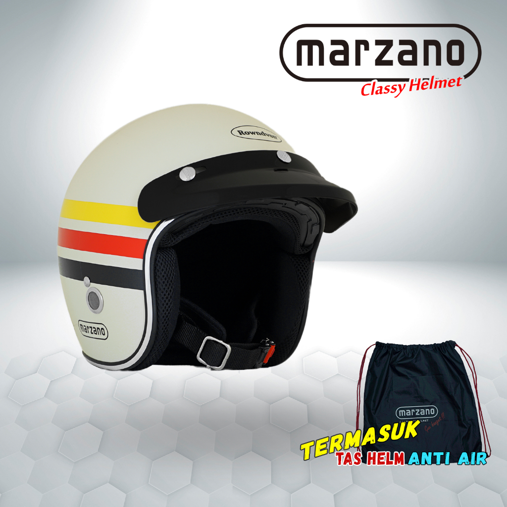 Helm Retro/Bogo Marzano X Rown Division - Retro Street Helmet