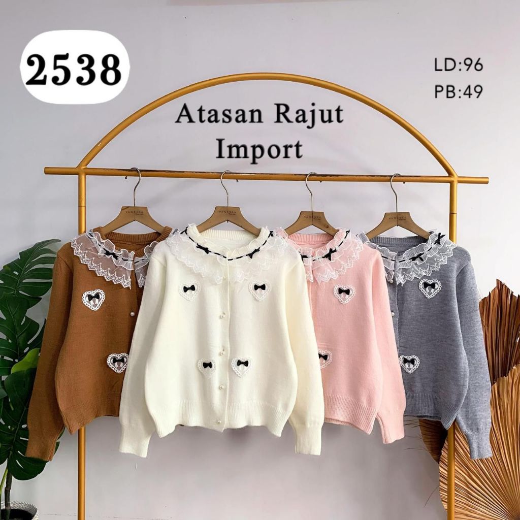 ARB20 - VNS - 2538 - Atasan Rajut Renda Pita