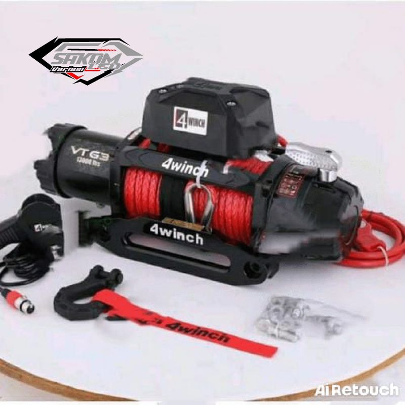 winch 4 winch 13000lbs plasma sintetis
