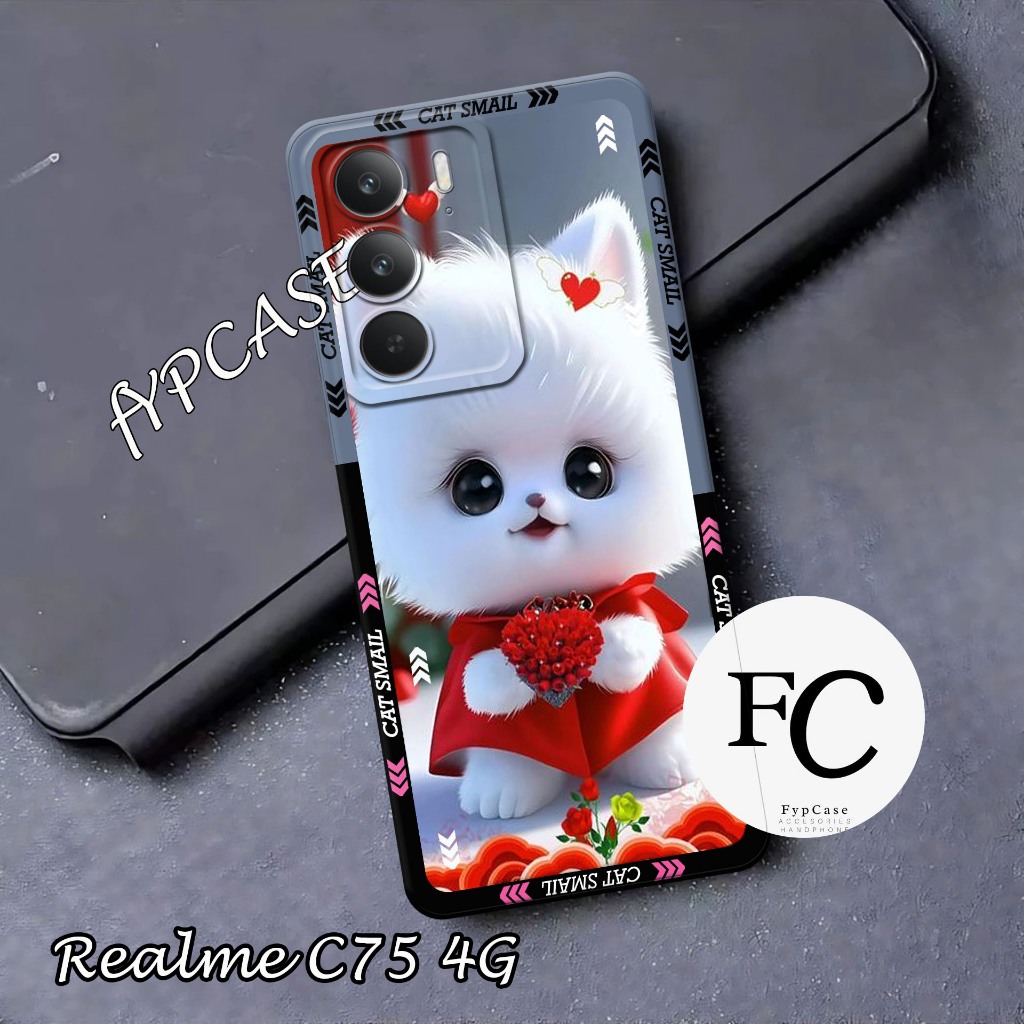 Softcase REALME C75 4G 2024 / REALME C75X 4G 2024 / REALME C65 4G 2024. Fashion Case Motif Keren Luc