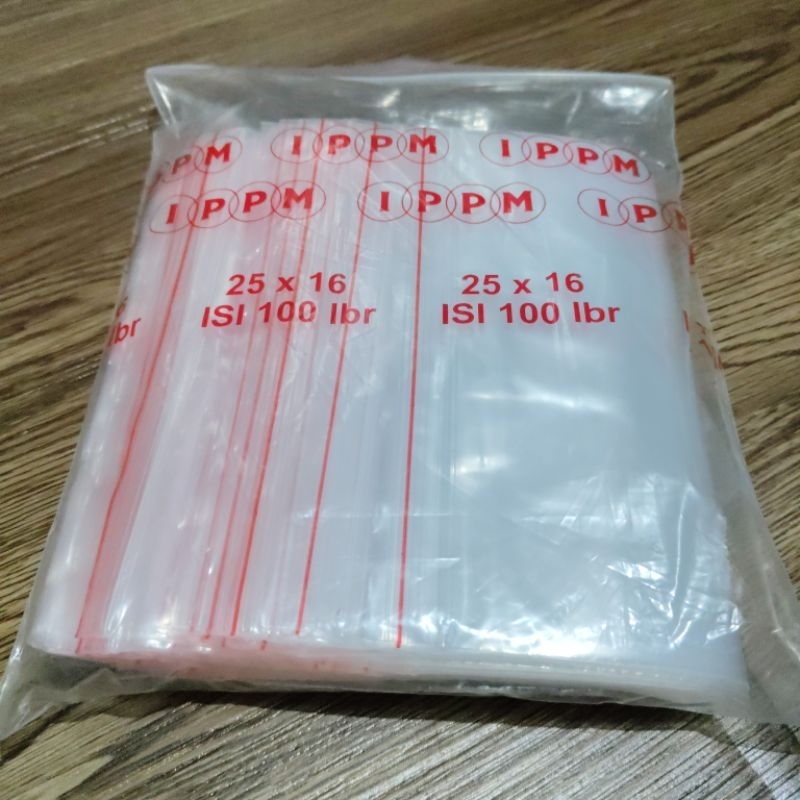 Plastik Klip UK 16X25CM (100PCS) Plastik zipper/Kantong plastik klip/Plastik baju