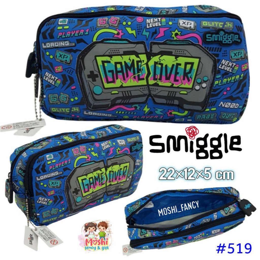

Tempat Pensil Smiggle Game On / Pencil Case Smiggle Game Anak Laki-Laki Boy / Tempat Pensil Anak Laki-Laki Virtual Game