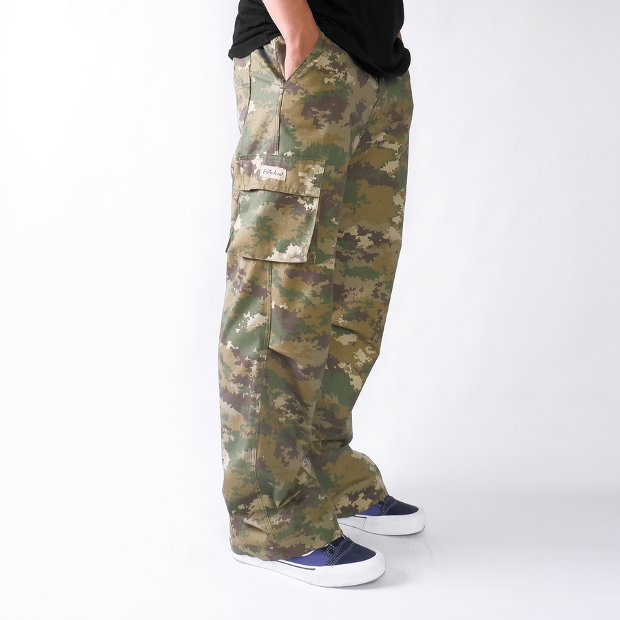 FRDM Streetwear Celana Panjang Cargo Long Pants Army Camo