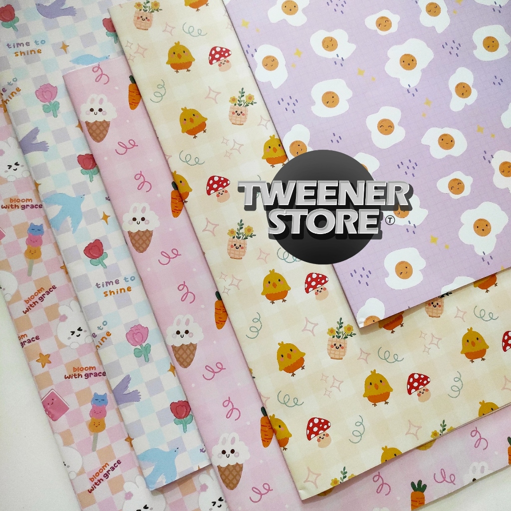 

(1LEMBAR) NEW INA Kertas Kado FANCY UNIVERSAL | Ukuran 48x64cm