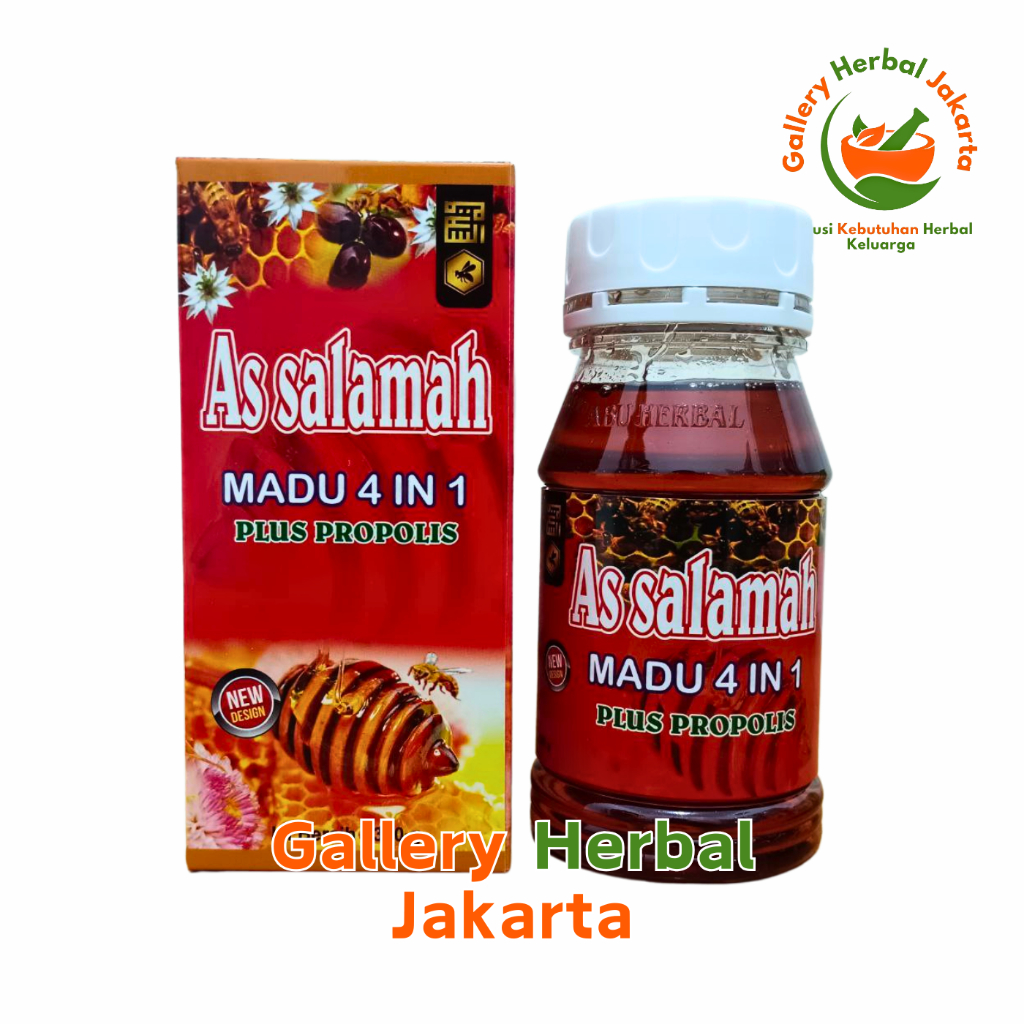 

As Salamah Madu 4 in 1 Plus Propolis | Madu 4in1 Assalamah Plus Propolis 300gr