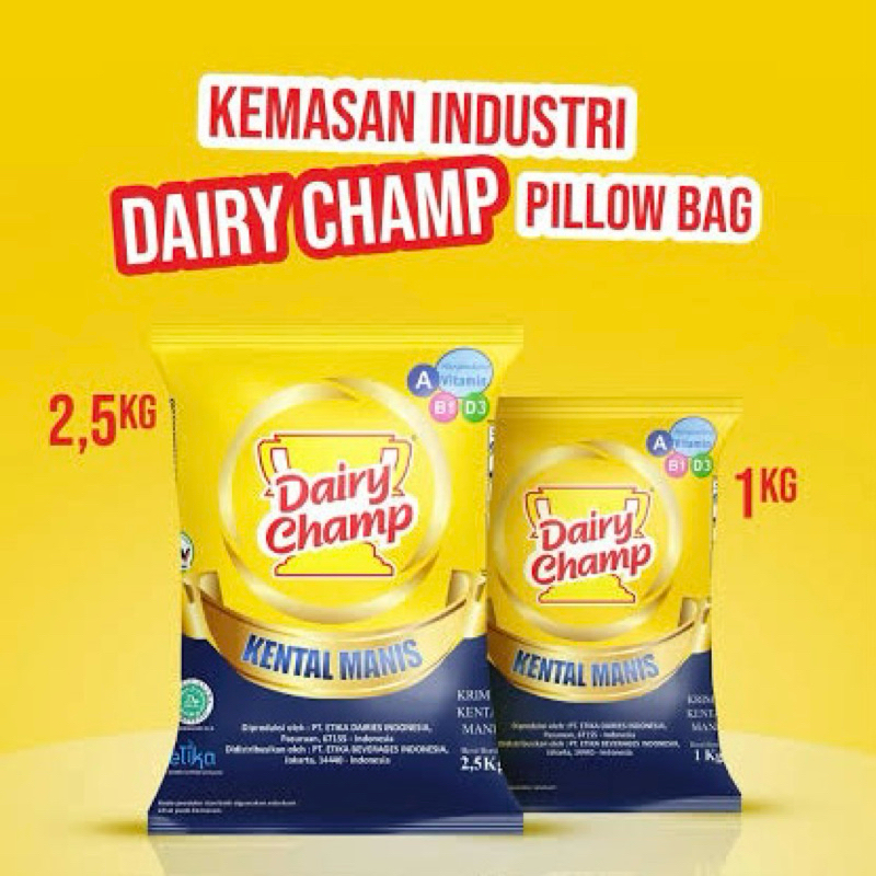 

Dairy Champ Susu Kental Manis 1 Kg Dan 2,5 Kg