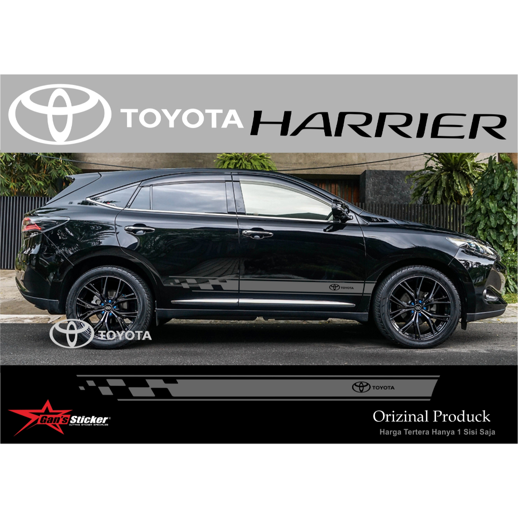 Sticker Toyota Harrier Variasi Sticker Pintu Mobil Toyota Harrier