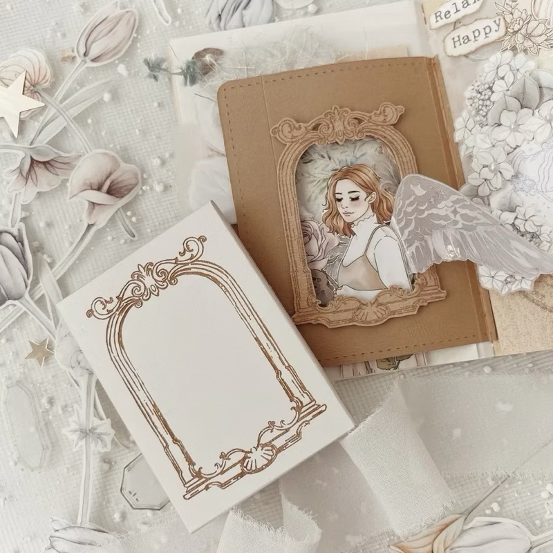 

Journal Pages Vintage Frame Rubber Stamp