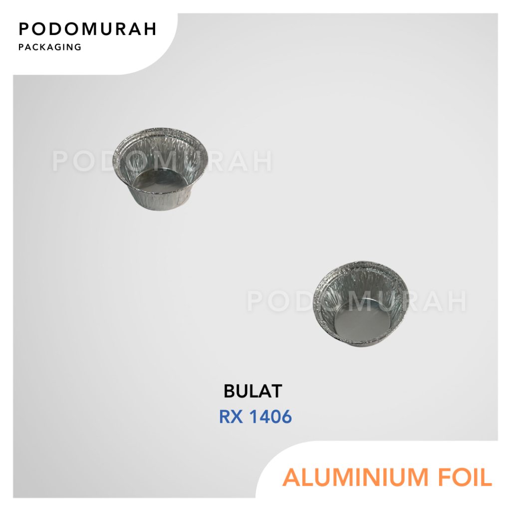 Aluminium Foil Tray Cup RX 1406 Mini Cake Muffin Macaroni Schotel Cream Soup Macaroni Schotel