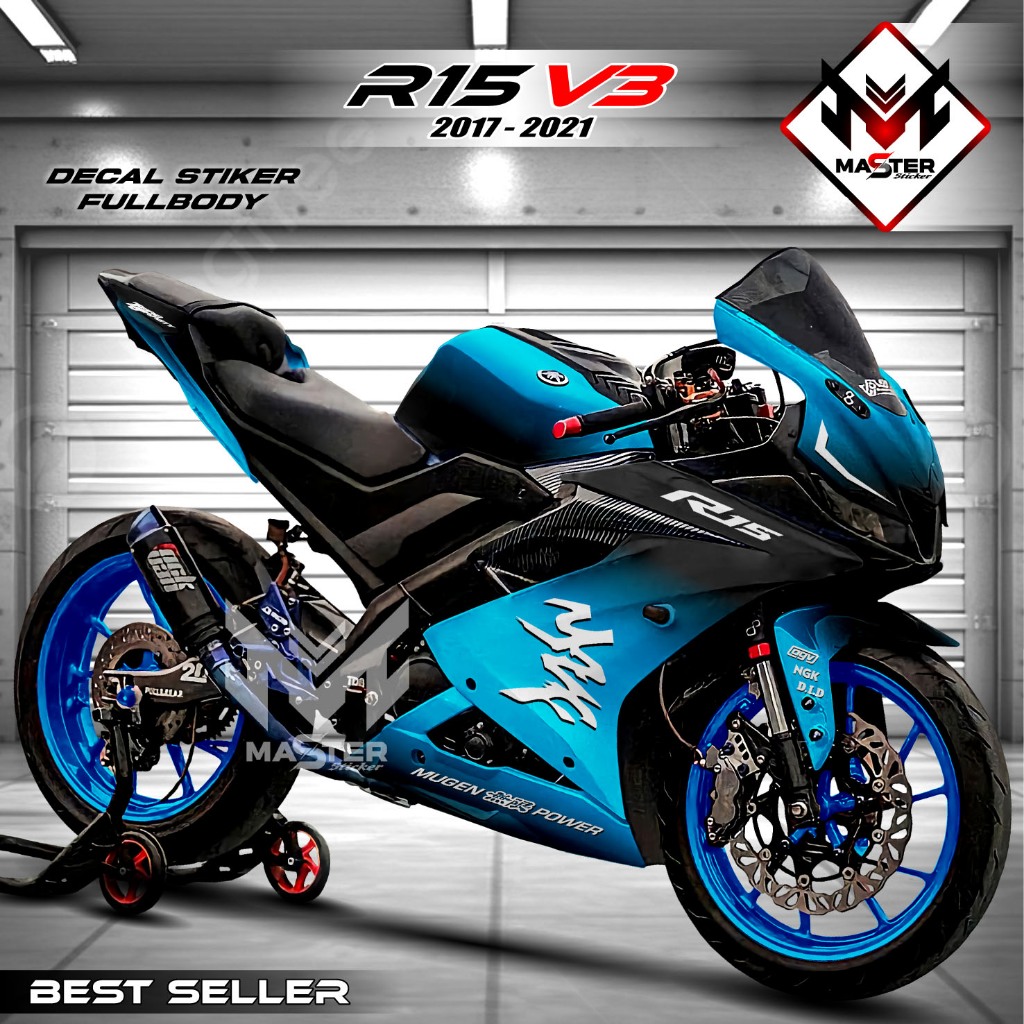Decal R15 V3 Stiker Decal Motor R15 V3 Sticker Yamaha R15 V3 Fullbody 2017 2018 2019 2020 2021
