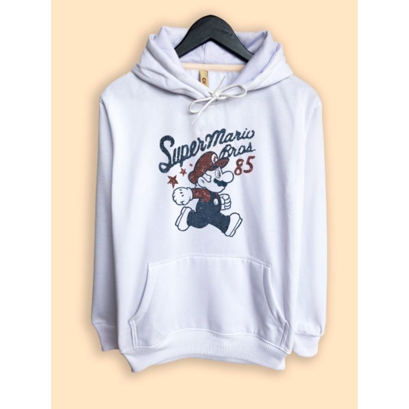 Jaket Hoodie Super Mario Bros 85 Vintage