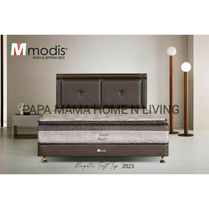 MODIS Springbed Kingstar Soft Top Uk160/180×200cm - Garansi 15 Tahun
