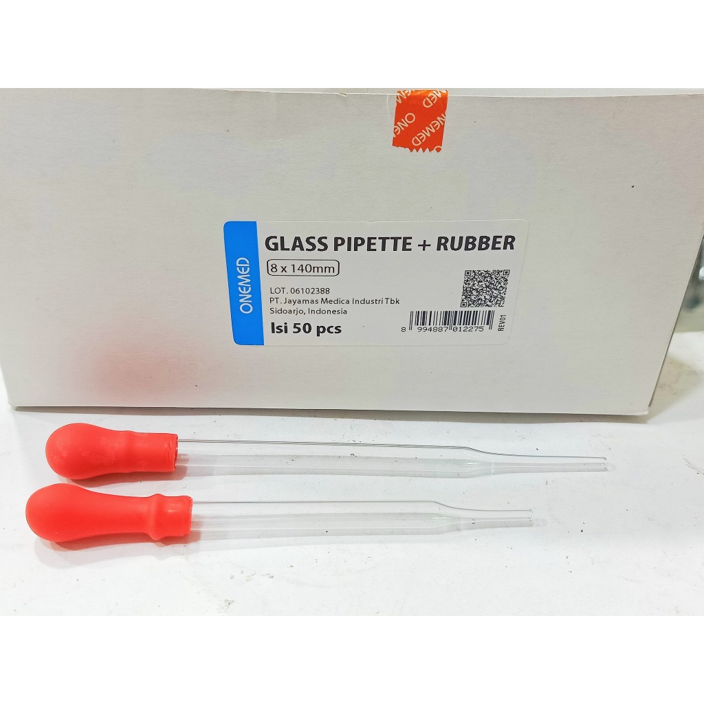 ONEMED PIPET TETES KACA (1 PACK ISI @10 PIPET) - PIPET UNTUK LABORATORIUM/PENGAMBILAN SAMPLE