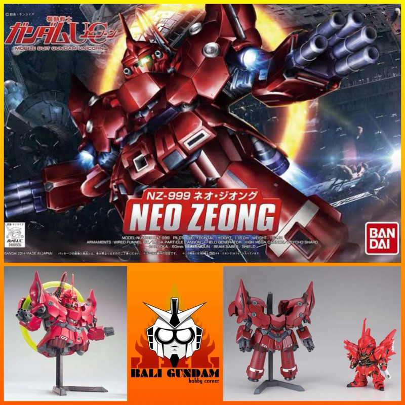 SD BB SENSHI NZ-999 NEO ZEONG Bali Gundam Hobby Corner Bandai Original