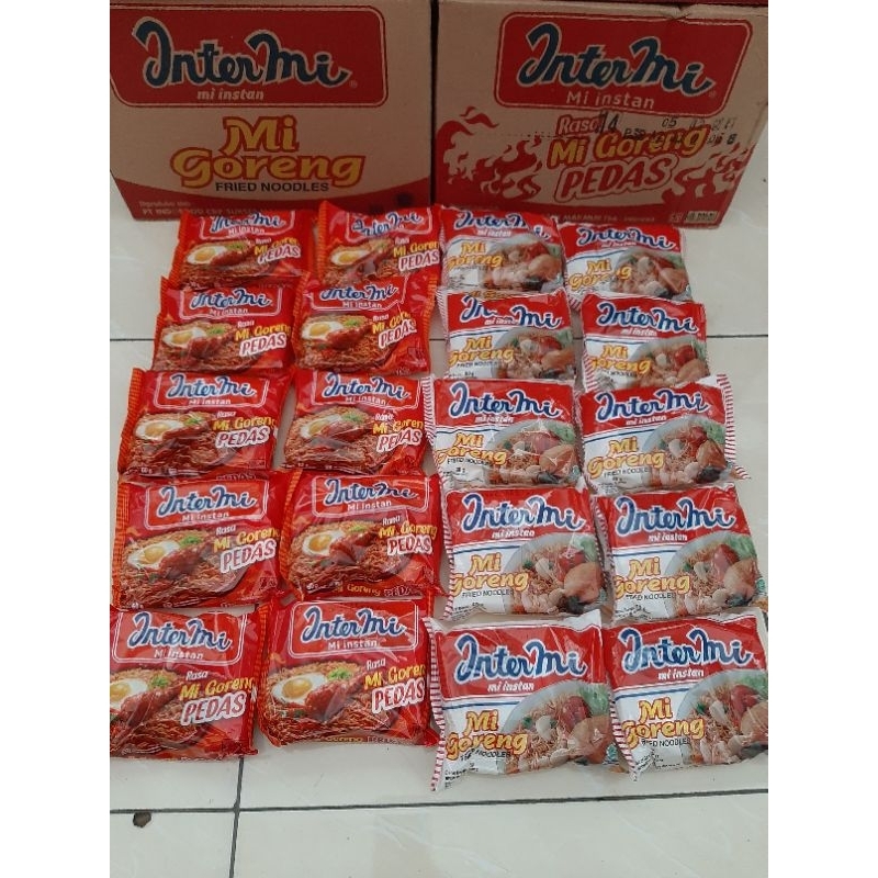 

MIX 20 PCS MIE INTERMIE PEDAS, ORI & EKOMIE bisa mix noodles murahhh