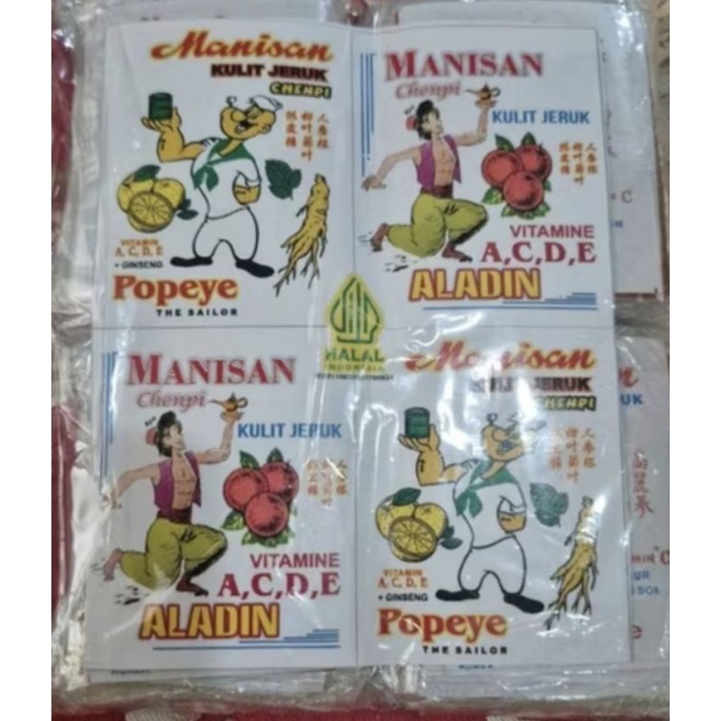 

Permen Kulit Jeruk Manisan Popeye - jarang ada - kuno jadul jadoel